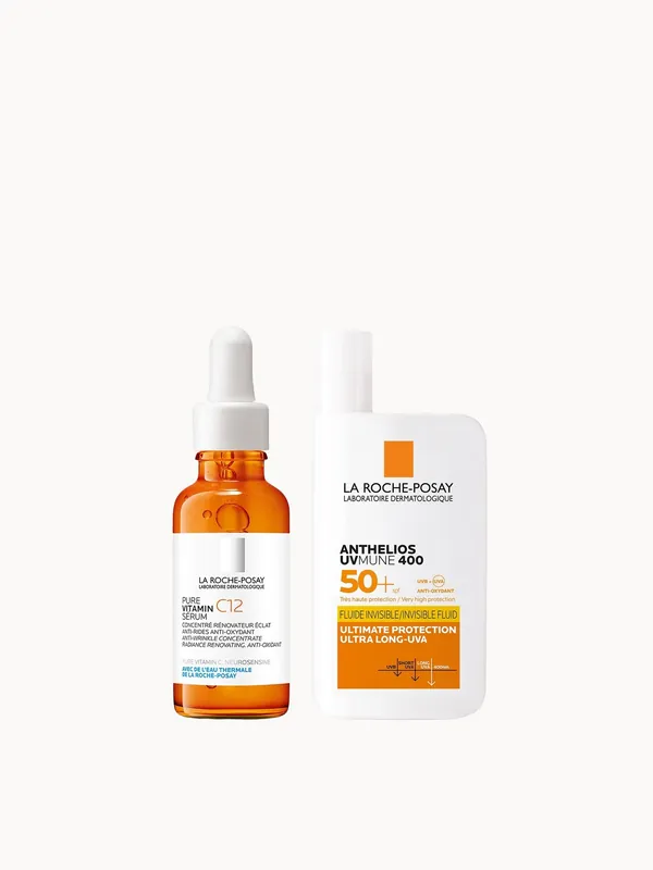 La Roche-Posay Anti-Ageing Skin Glow & Protection Routine with SPF