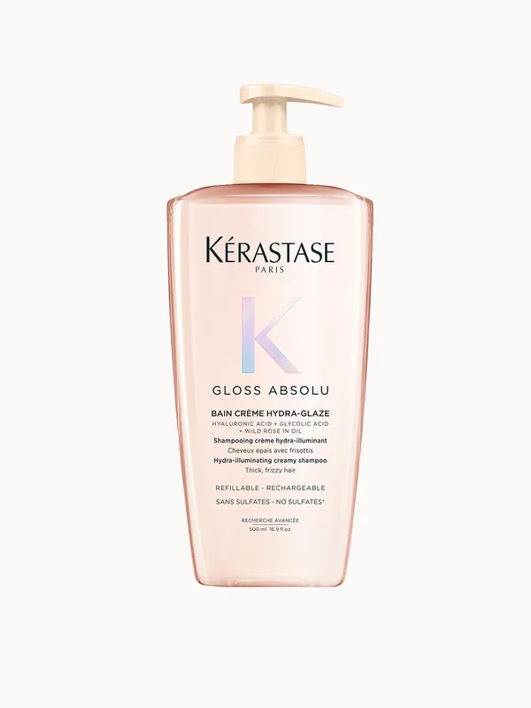 Kérastase Gloss Absolu Bain Crème Hydra-Glaze Shampoo For Thick Frizzy Hair 500ml