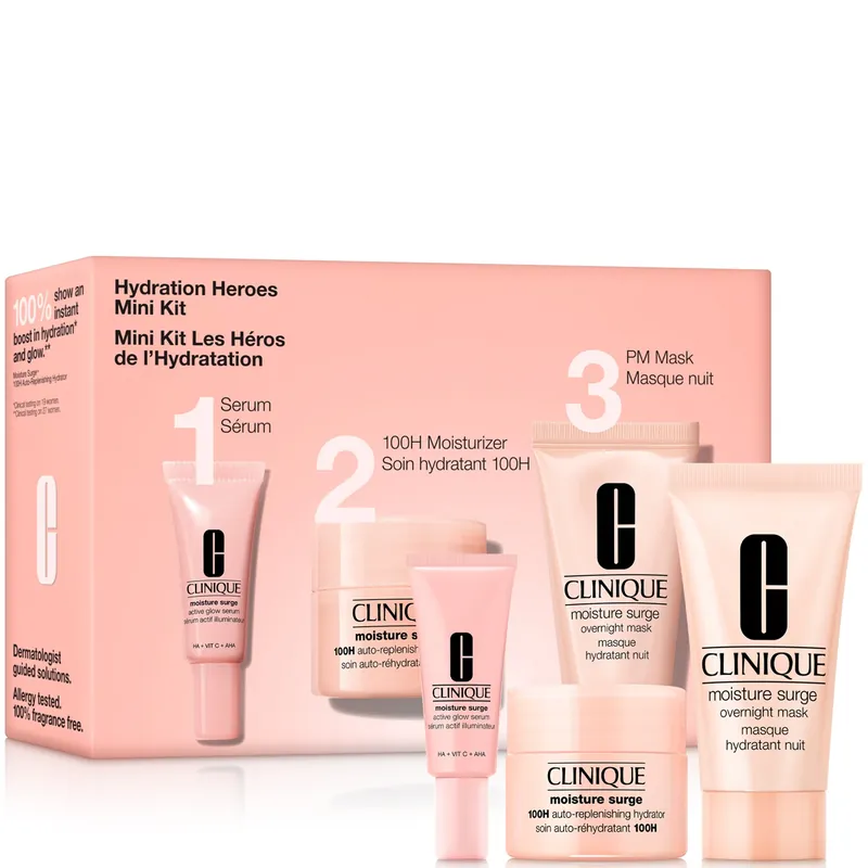 Clinique Moisture Surge Hydration Heroes Mini Skincare Kit (£34.93)