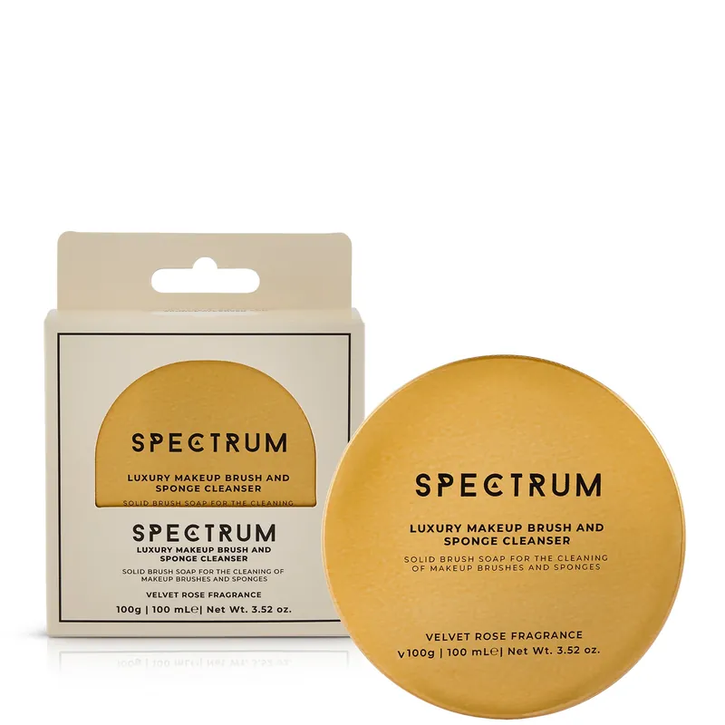 Spectrum Collections Velvet Rose Vegan Brush and Sponge Cleaning Soap - lookfantastic Beauty Box