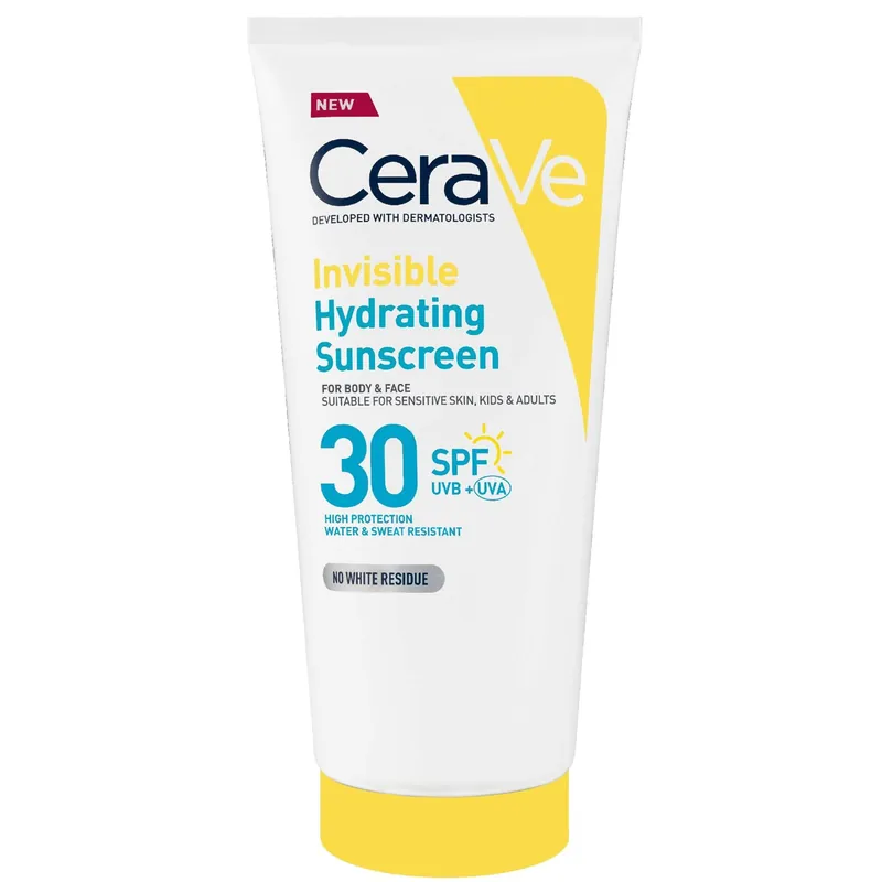 CeraVe Invisible Hydrating Sunscreen SPF 30 for body, face, & all skin types with 3 essential ceramides 177 ml - La Roche-Posay