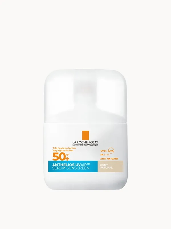 La Roche Posay Anthelios UVAIR Serum Sunscreen SPF50+ Light with Hyaluronic Acid, Niacinamide & Vitamin E, For all skin types, 50ml - La Roche-Posay