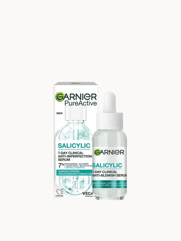 Garnier Pure Active Salicylic 7-Day Clinical Anti-Blemish Serum 30ml