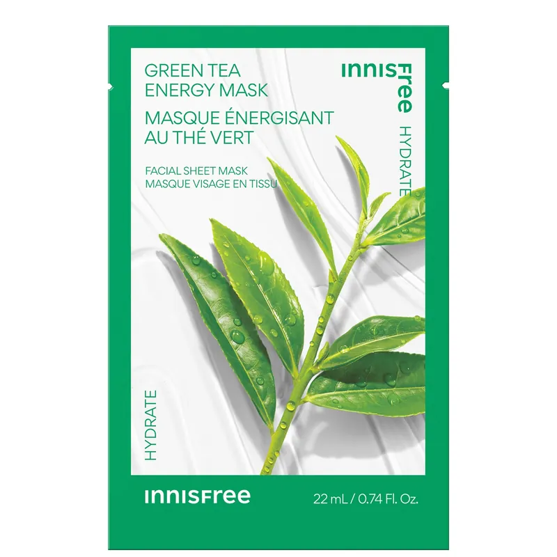 INNISFREE Green Tea Energy Mask 22ml - BEAUTYPRO