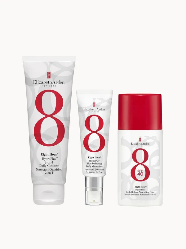 Elizabeth Arden Eight Hour Cleanse, Hydrate and Protect 3 Step Routine - Kiehl's Since 1851
