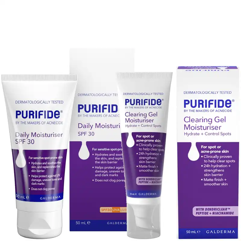 Acnecide Day & Night Moisturisers for Acne Prone Skin - By Terry