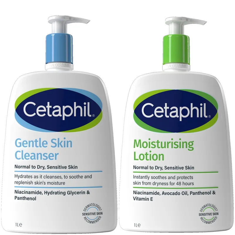 Cetaphil Healthy Supersize Best Sellers Duo for Face & Body - CeraVe