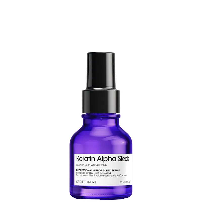 L'Oréal Professionnel Keratin Alpha Sleek Hair Serum Anti Frizz, Smoothing & Glass Shine 50ml