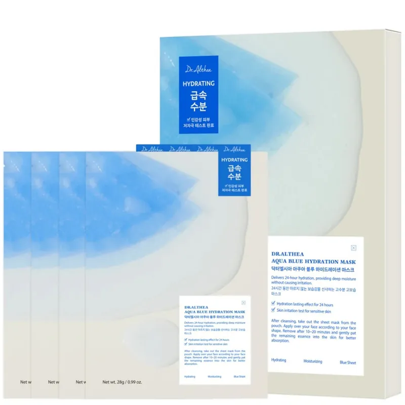 Dr. Althea Aqua Blue Hydration Mask 28g*4pcs - Beauty of Joseon