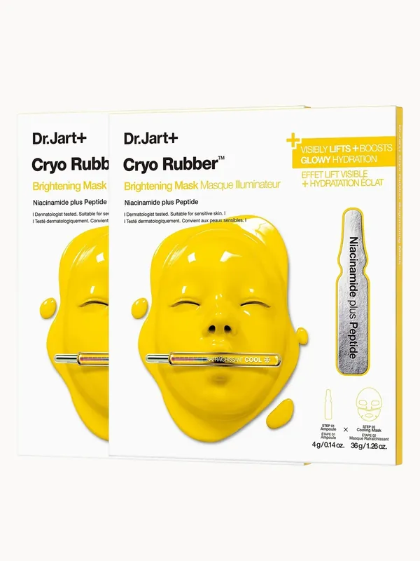Dr.Jart+ Cryo Rubber Brightening Hydrogel Mask with Niacinamide (2 Pack) - Biodance