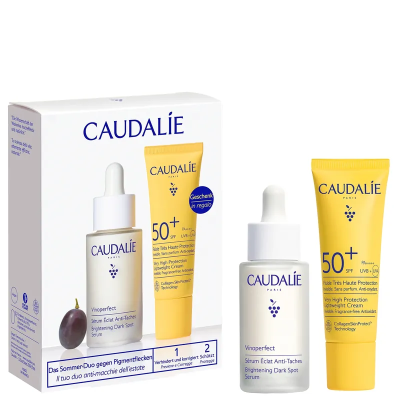 Caudalie Vinoperfect Serum & Suncare Set (Worth £61) - Kerastase