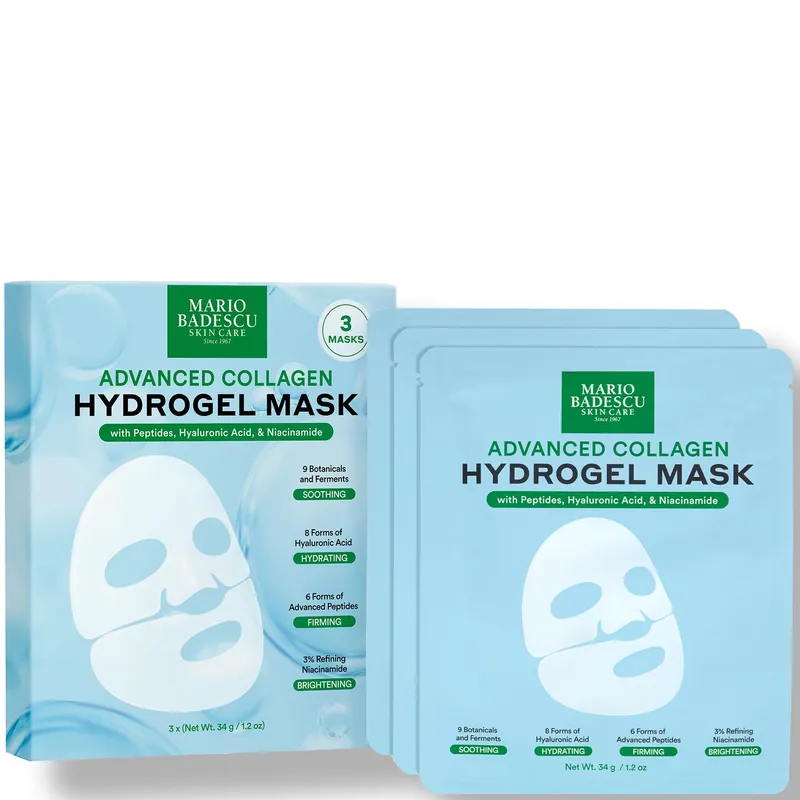 Mario Badescu Advanced Collagen Hydrogel Sheet Mask (Pack of 3) - BEAUTYPRO