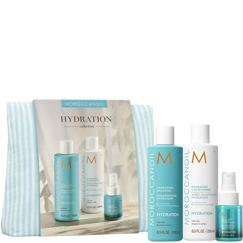 Moroccanoil Hydration Shampoo and Conditioner Set + Free Leave in Conditioner 50ml (Worth £53)