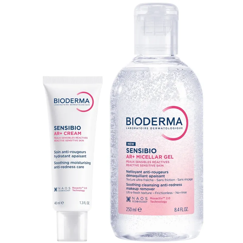Bioderma Sensibio Anti-Redness, Soothing Duo for Sensitive Skin Prone to Redness