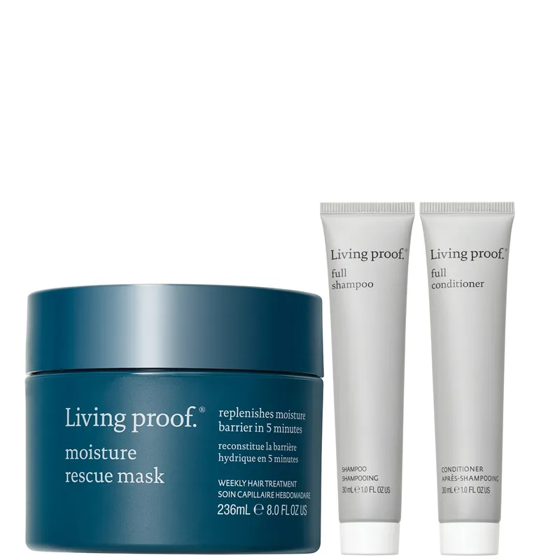 Living Proof Moisture Rescue Mask & Full Shampoo & Conditioner 30ml