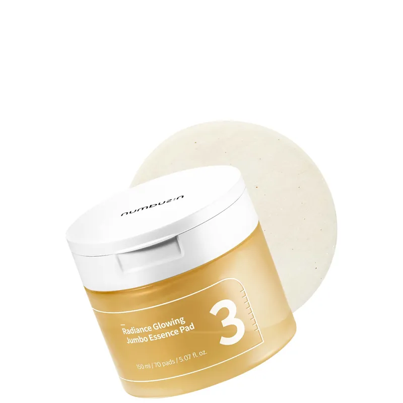 Numbuzin No.3 Radiance Glowing Jumbo Essence Pad 150ml (70 Pads) - NYX Professional Makeup