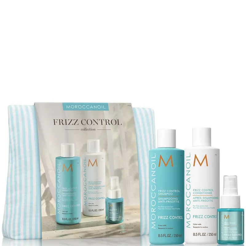 Moroccanoil Frizz Shampoo and Conditioner Set + Free Frizz Shield Spray 50ml (Worth £55) - benefit