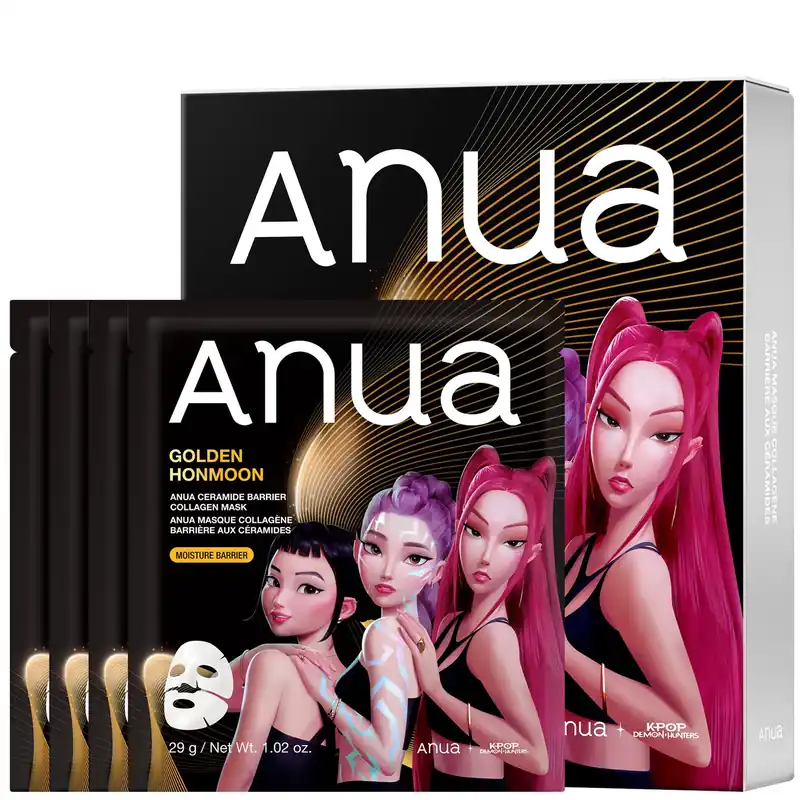 Anua KPop Demon Hunters Ceramide Barrier Collagen Mask (4PC) - Biodance