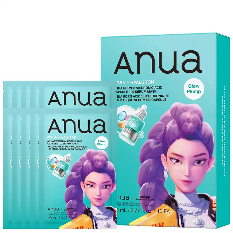 Anua KPop Demon Hunters PDRN Hyaluronic Acid Capsule 100 Serum Mask (10PCS) - Biodance