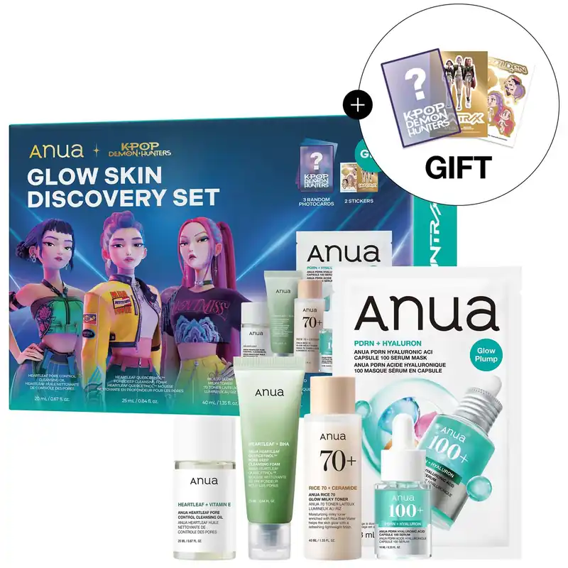 Anua KPop Demon Hunters Glow Skin Discovery Set (Worth £29.50)
