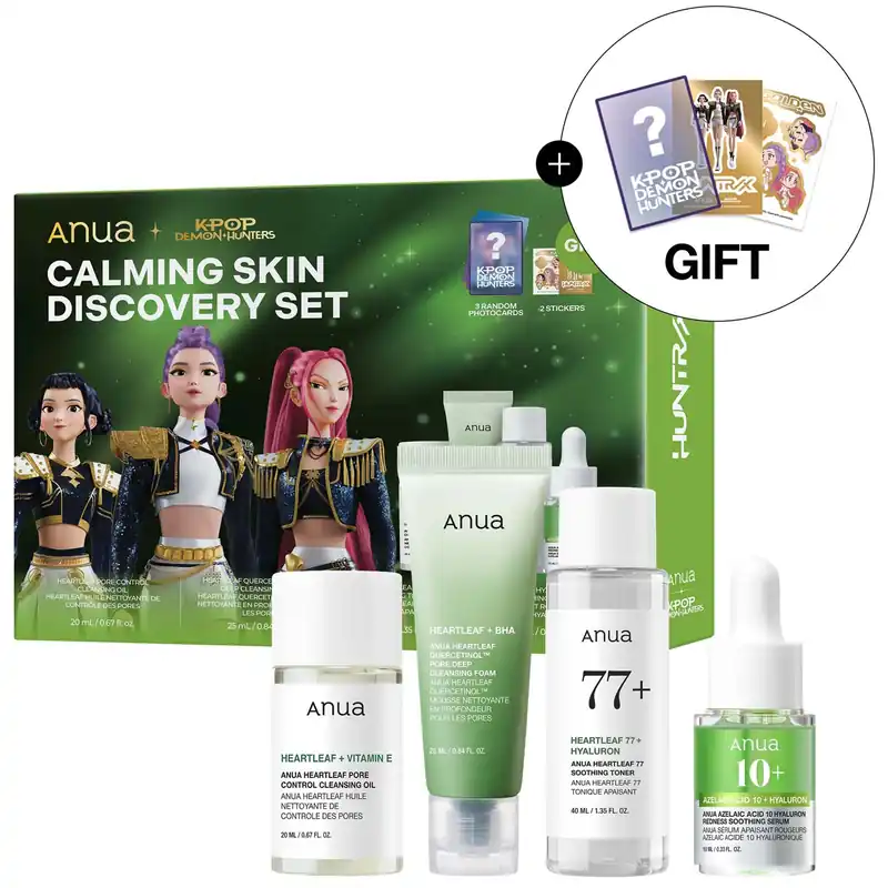 Anua KPop Demon Hunters Calming Skin Discovery Set (Worth £26.50)