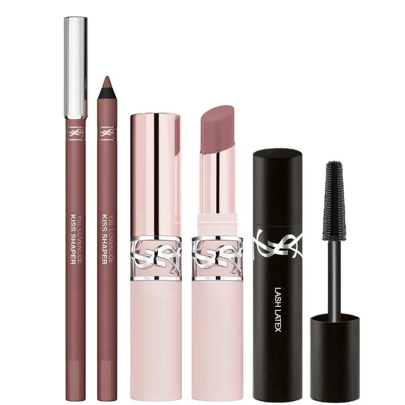 Yves Saint Laurent Lovenude Lip Routine Duo: Lip Sculpting Liner & Blurring Lip Blusher In Undressed Pink - YSL