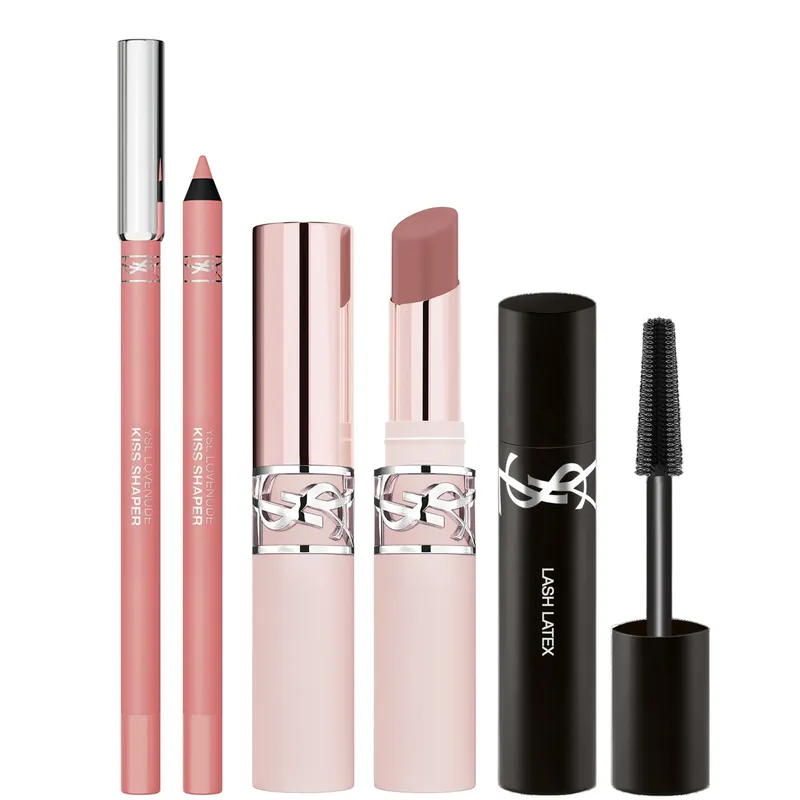 Yves Saint Laurent Lovenude Lip Routine Duo: Lip Sculpting Liner & Blurring Lip Blusher In Nude Lavallière - YSL