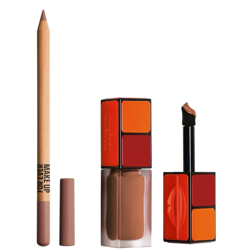 MAKE UP FOR EVER Anywhere Caffeine Matte Lip Duo - Armani