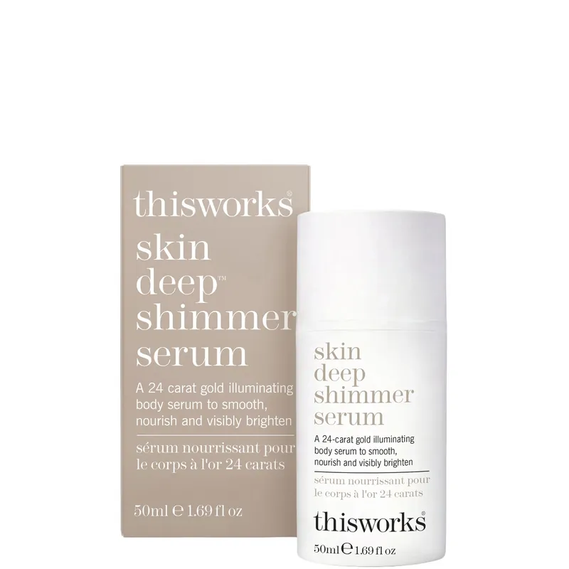 this works Skin Deep Shimmer Serum 50ml - Caudalie