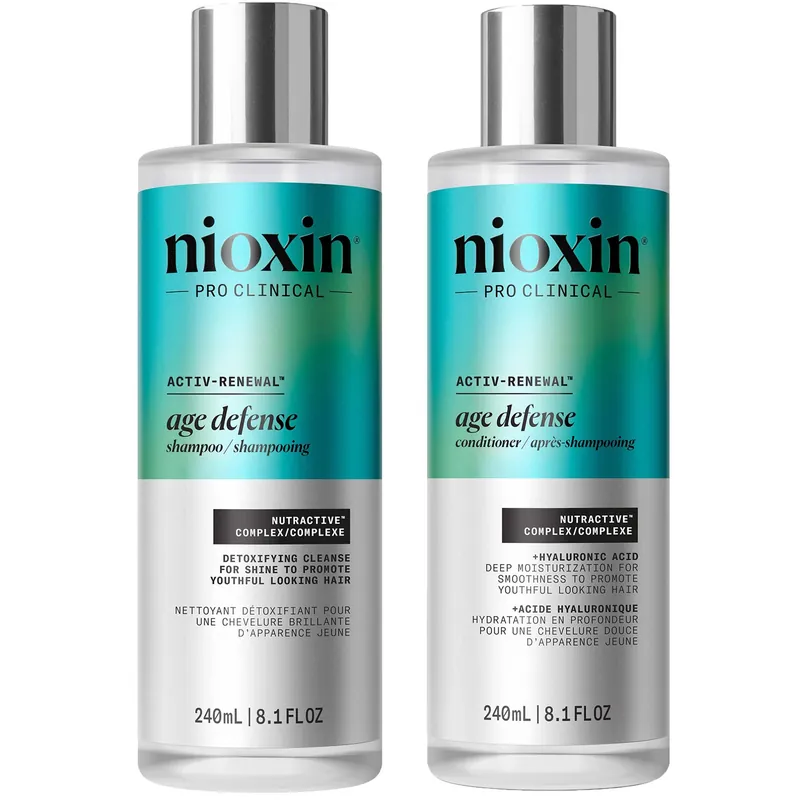 Nioxin Pro Clinical Age Defense Shampoo and Conditioner Bundle - Kerastase