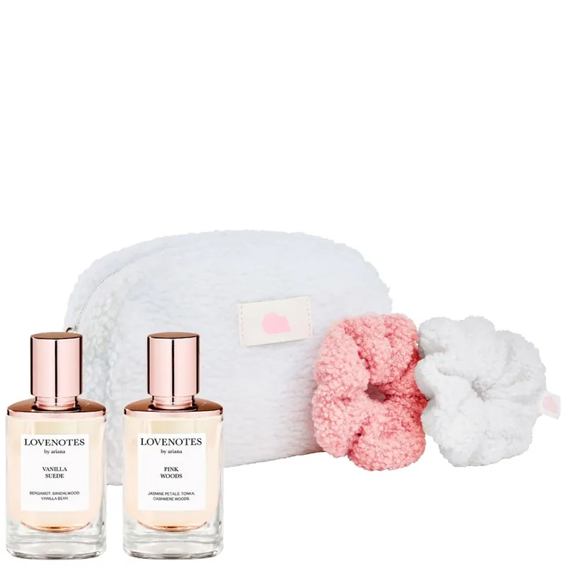 EXCLUSIVE Ariana Grande LOVENOTES & Travel Bag Bundle - lookfantastic Beauty Box