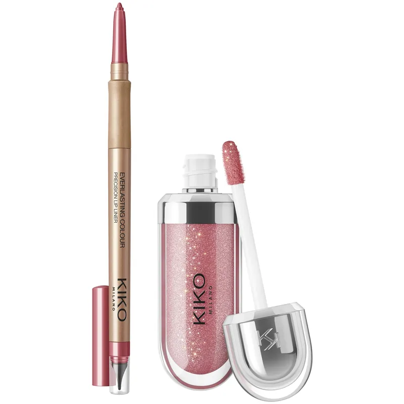 KIKO Milano 3D Hydra Lip Combo Set (Various Shades) (Worth £20.98)