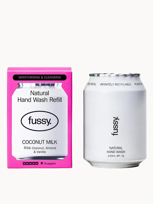 Fussy Natural Hand Wash Refill Coconut Milk 240ml - Sol de Janeiro