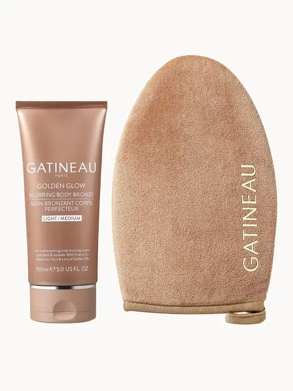 Gatineau Golden Glow Blurring Body Bronze Light Medium & Luxury Tanning Mitt Duo - Clinique