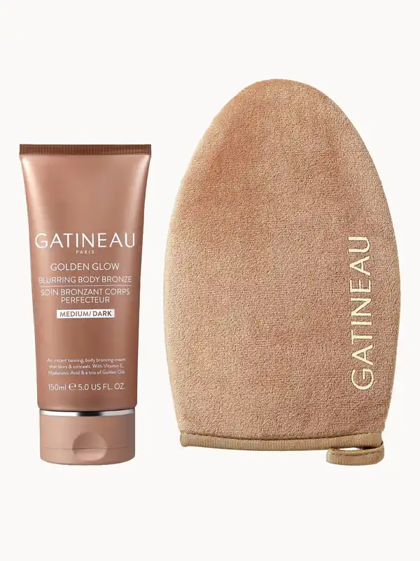 Gatineau Golden Glow Blurring Body Bronze Medium Dark & Luxury Tanning Mitt Duo - St. Tropez