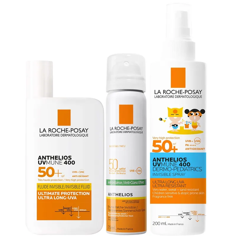 La Roche-Posay Anthelios Family SPF50 Trio Bundle