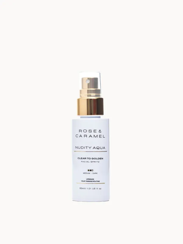 Rose & Caramel Nudity Aqua Medium Dark Facial Tanning Mist 50ml - Maybelline