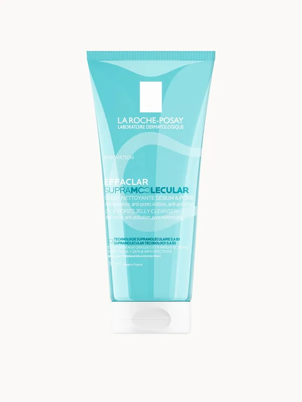 La Roche-Posay Effaclar Supramolecular Face Jelly Cleanser for Oily Skin & Visible Pores with Salicylic Acid & Niacinamide 200ml