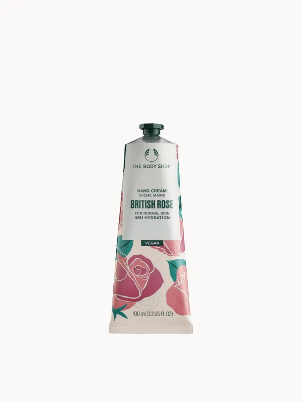 The Body Shop British Rose Hand Cream 100ml - lookfantastic Beauty Box