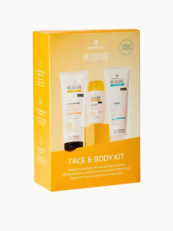 Heliocare Face and Body SPF 50 and After Sun Kit - Armani