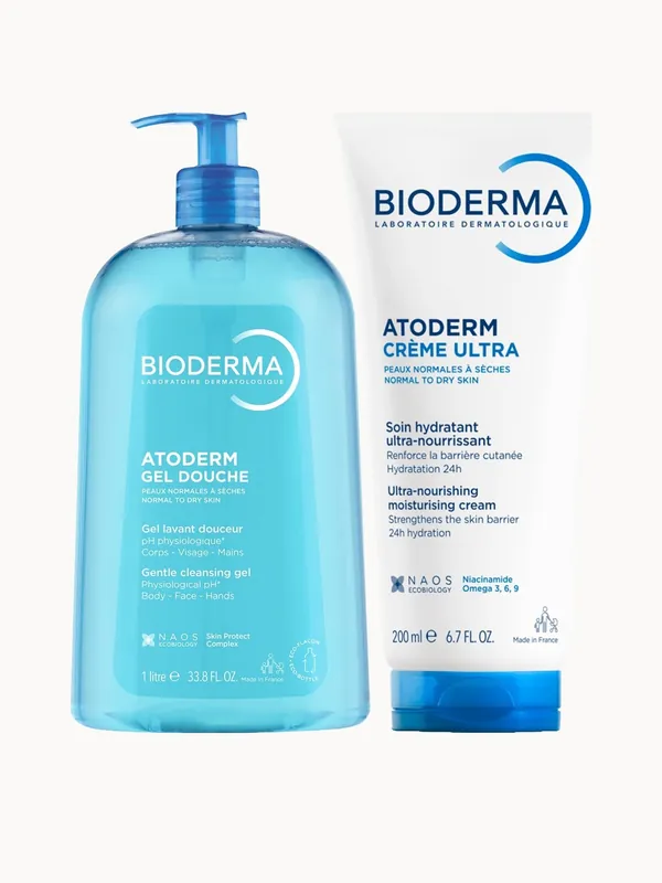 Bioderma Atoderm Routine for Very Dry Skin Family Bundle - La Roche-Posay