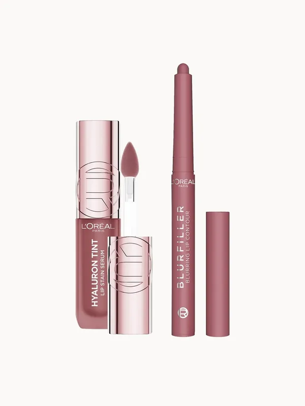 L'oreal Paris Blurfiller & Hyaluron Tint Lip Kit (Various Shades) - L'Oréal Paris