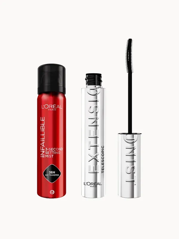 L'Oréal Paris Telescopic Extensionist & Infallible Setting Spray Bundle - lookfantastic Beauty Box