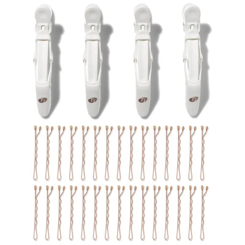 T3 Clip Kit with 4 Alligator Clips and 30 Rose Gold Bobby Pins - SkinCeuticals