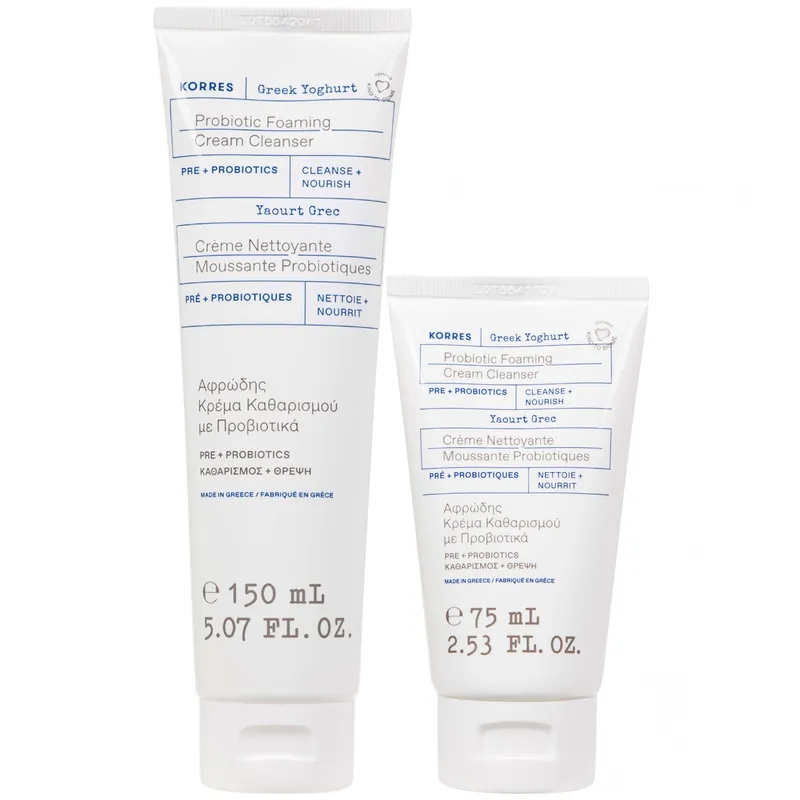 KORRES Greek Yoghurt Foaming Cream Cleanser Duo ($52 Value) - SkinCeuticals