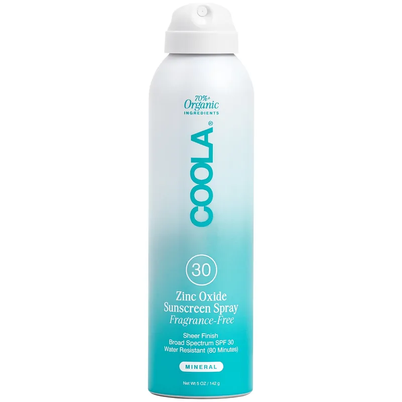 COOLA Mineral Body Organic Sunscreen Fragrance-Free Spray SPF30 5 oz