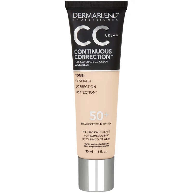 Dermablend Continuous Correction Tone-Evening SPF50+ CC Cream 1 fl. oz (Various Shades)
