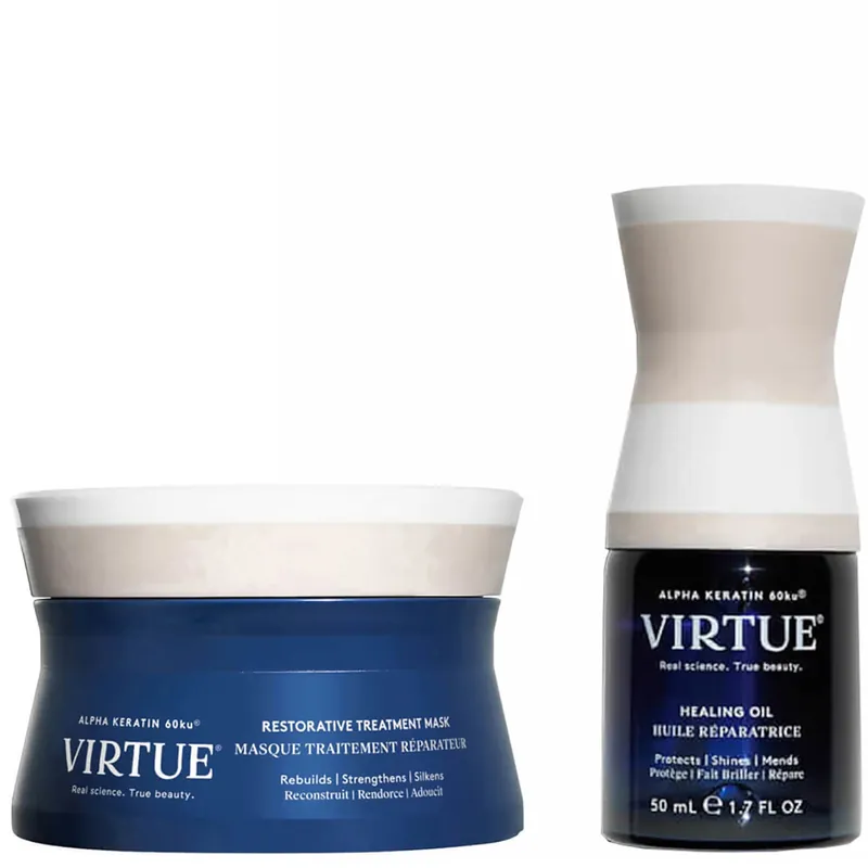 VIRTUE Keratin Healing Mask and Oil Bundle - SkinCeuticals