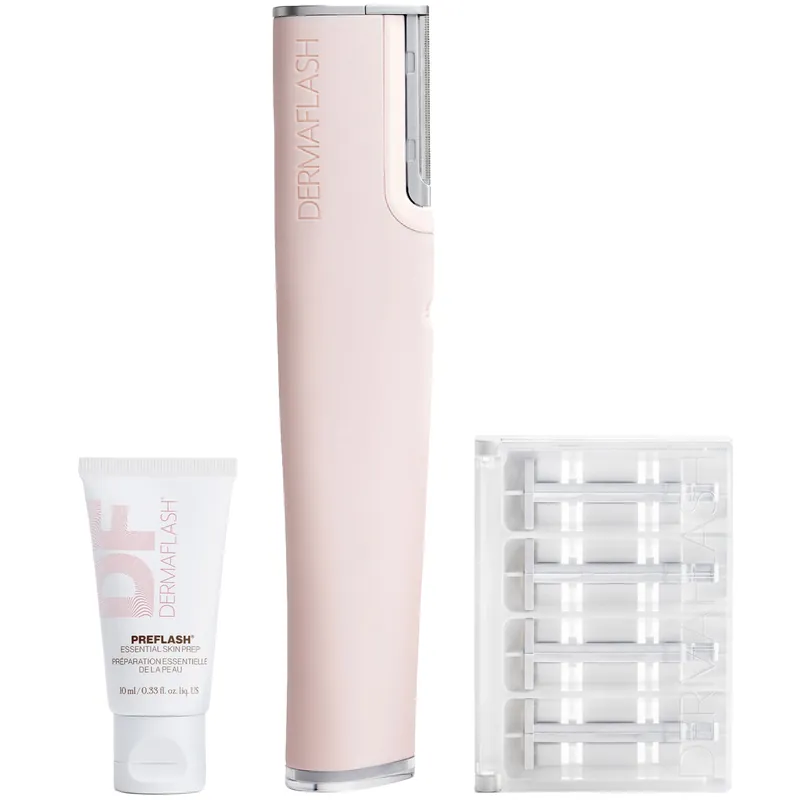 DERMAFLASH Luxe+ Advanced Sonic Dermaplaning and Peach Fuzz Removal - Blush