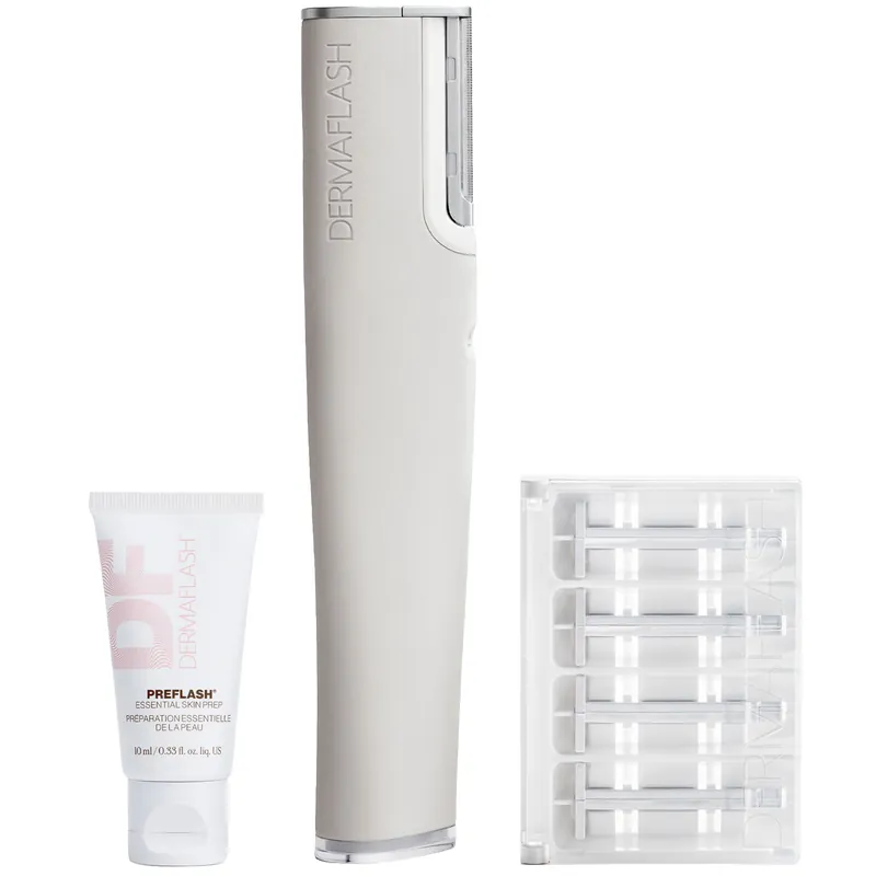 DERMAFLASH Luxe+ Advanced Sonic Dermaplaning and Peach Fuzz Removal - Stone